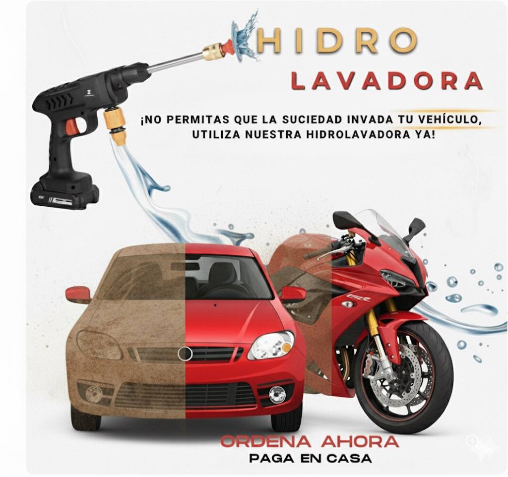 Pistola Hidrolavadora 2 BATERIAS